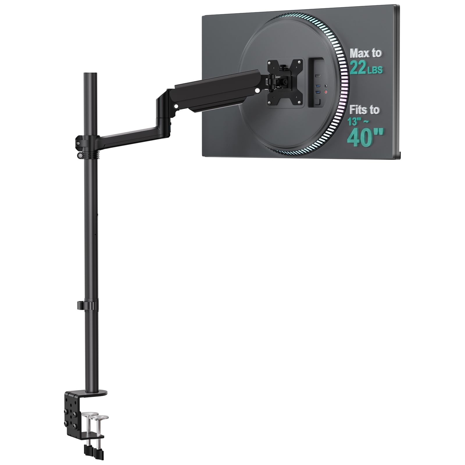 WALI Extra Tall Monitor Mount for 13-40 inch Computer Screens, up to 22 lbs |...
