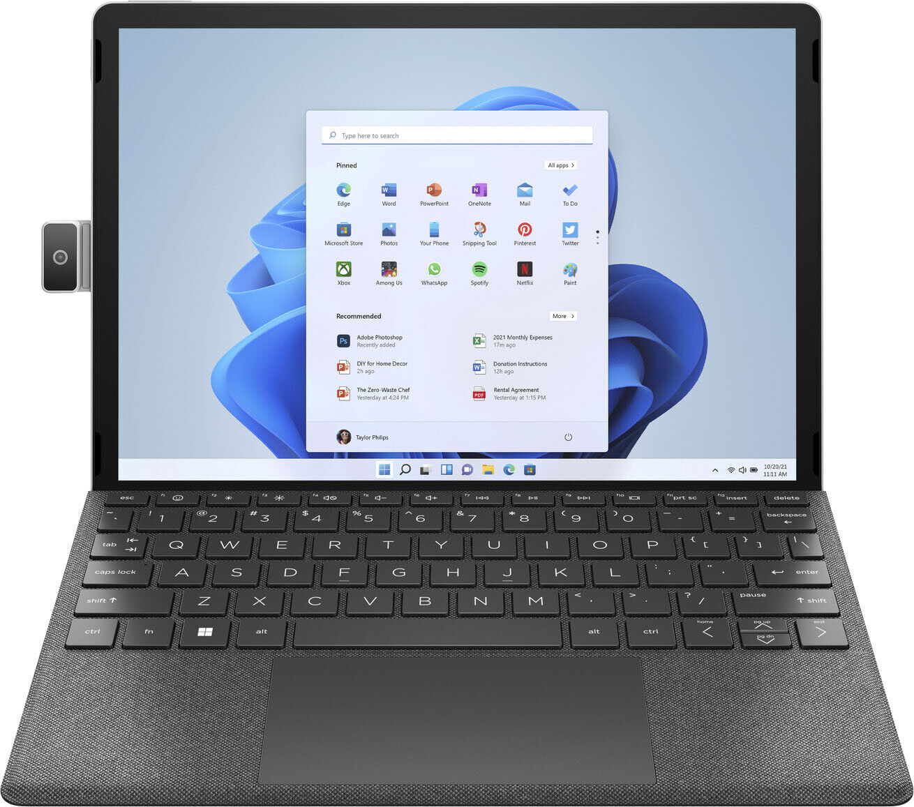 HP 11-inch Tablet 2 in 1 Touchscreen Intel Pentium Silver 4GB LPDDR4X 128GB SSD
