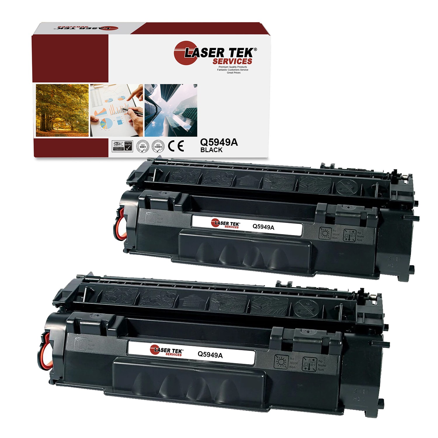 2Pk LTS 49A Q5949A Black Compatible for HP LaserJet 1160 1160Le 1320 1320n Toner
