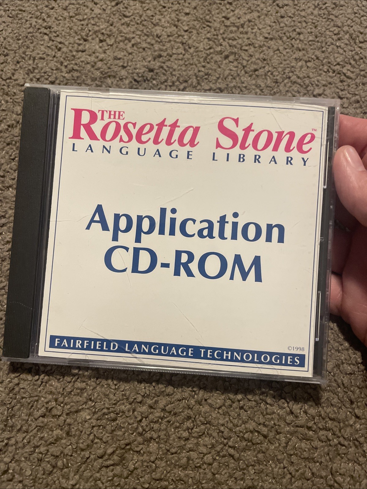 Vintage Rosetta Stone Language Library Application CD-ROM PC Mac 1998 Retro