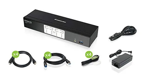 IOGear GCS1934H 2-PORT 4K KVM WITH HDMI CONNECTION TAA COMPLIANT
