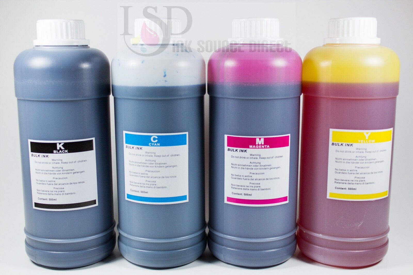4x500ml Bulk refill ink for HP Canon Epson Lexmark Dell Brother printer