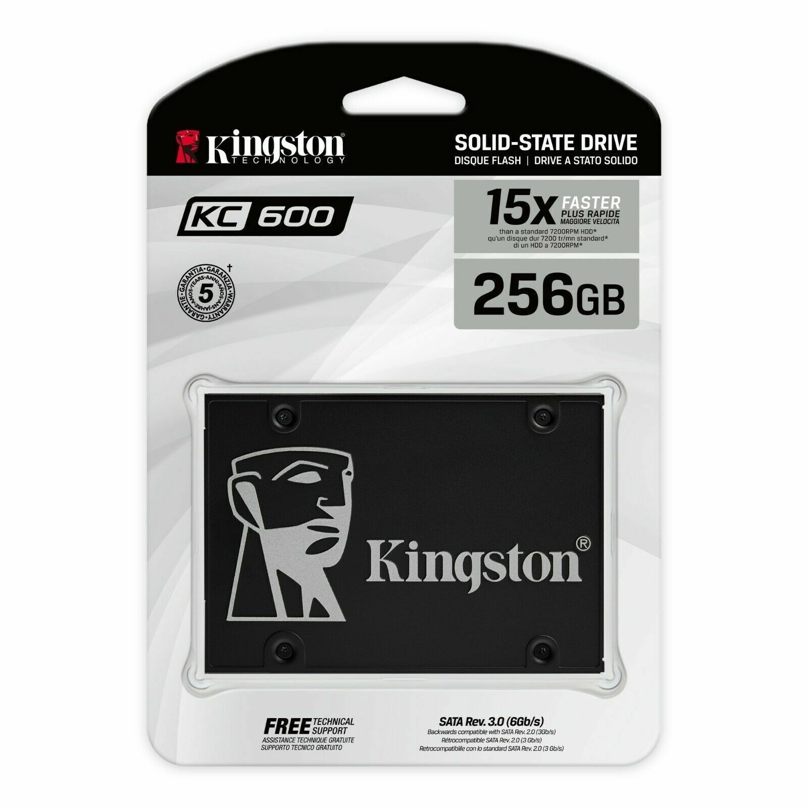 Kingston SSD KC600 256GB 512GB 1TB 2TB Laptop/ Desktop Solid State Drive US lot