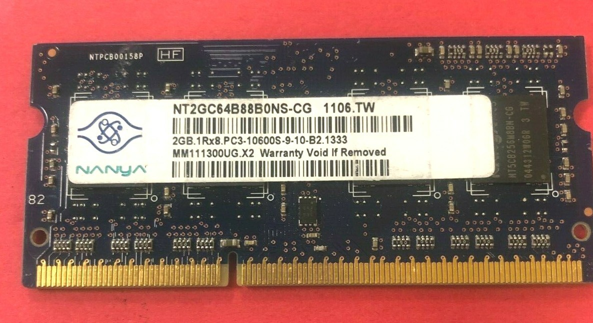 💥NANYA 2GB 1Rx8 PC3-10600S COMPUTER RAM MEMORY NT2GC64B88G0NS-CG 