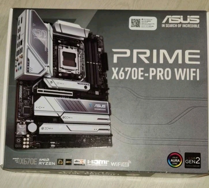 ASUS PRIME X670E-PRO WIFI Motherboard WiFi 6E Aura Sync PCIe 5.0 HDMI AMD