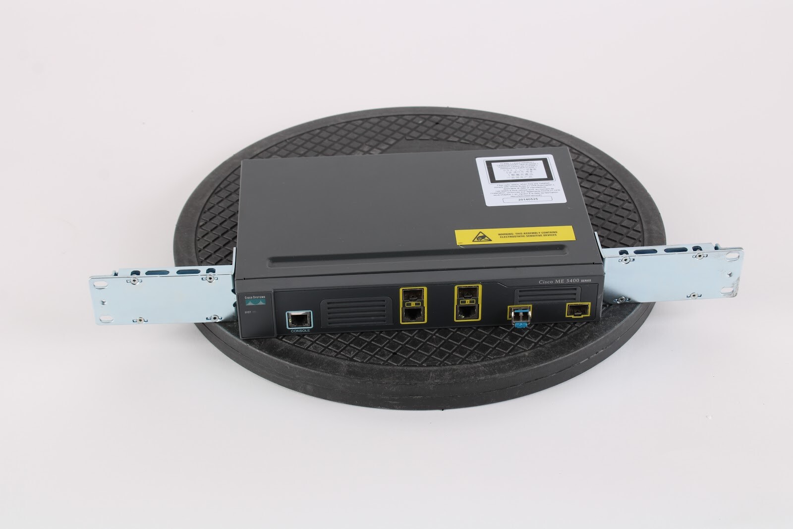 Cisco ME 3400E-3400EG-12CS-M 16 SFP 12 Gigabyte Port Network Switch W/Rack Ears