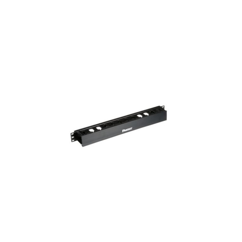 Panduit WMPLFSE Horizontal Single-Sided Manager ABS 1RU 2.7" Depth Black