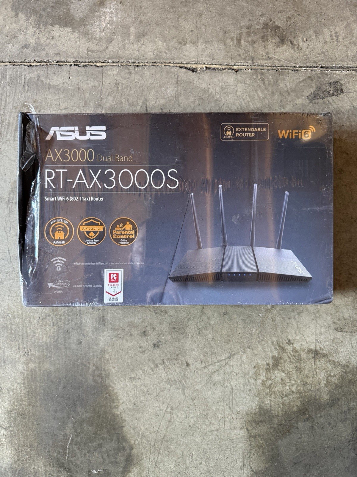 ASUS RT-AX3000S Dual Band WiFi 6 Extendable Router