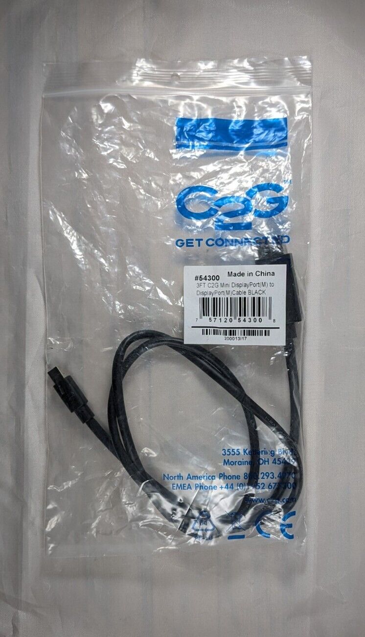 C2G 3ft Mini-DisplayPort To DisplayPort Cable Black