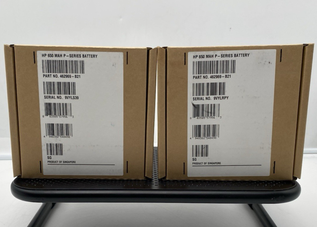 LOT OF 2 HP ORIGINAL 462969-B21 650mah P series battery