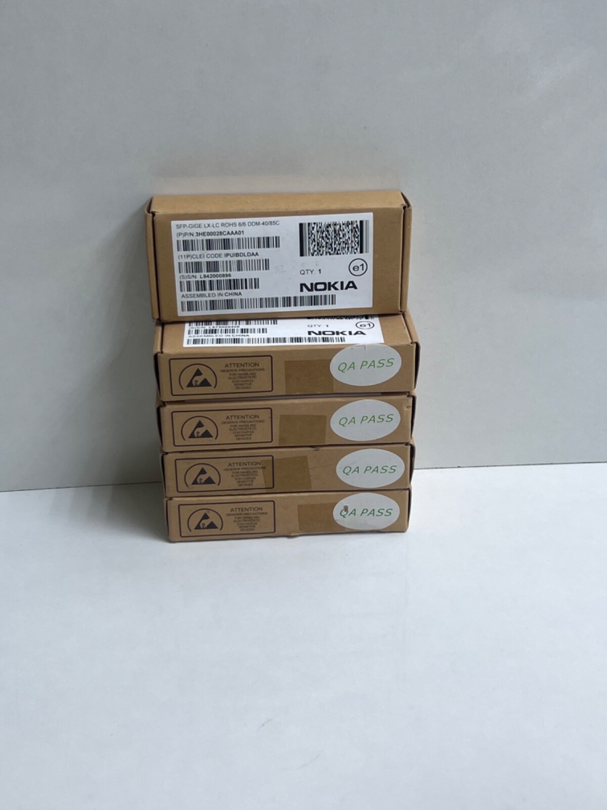 (LOT 5 PC) NOKIA 3HE00028CAAA01 SFP-GIGE LX-LC ROHS 6/6 DDM-40/85C