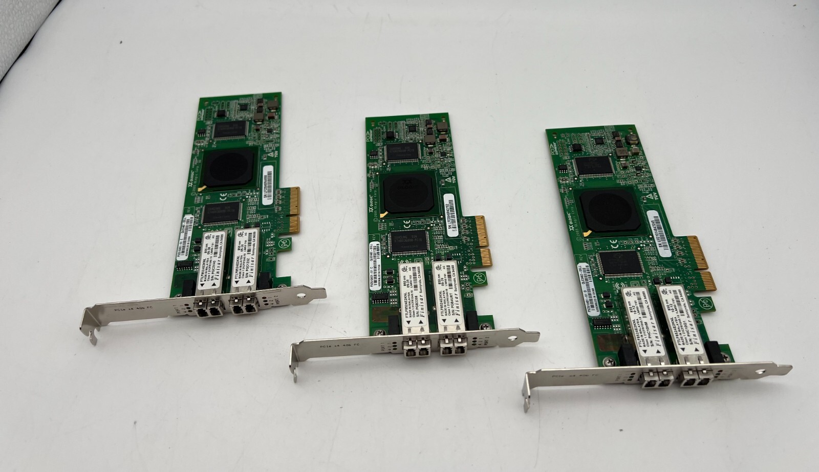 LOT OF 3 DH226 Dell Qlogic 2 Port 4Gbps PCI-E 2.0 x8 FC HBA 0DH226 PX2510401-61
