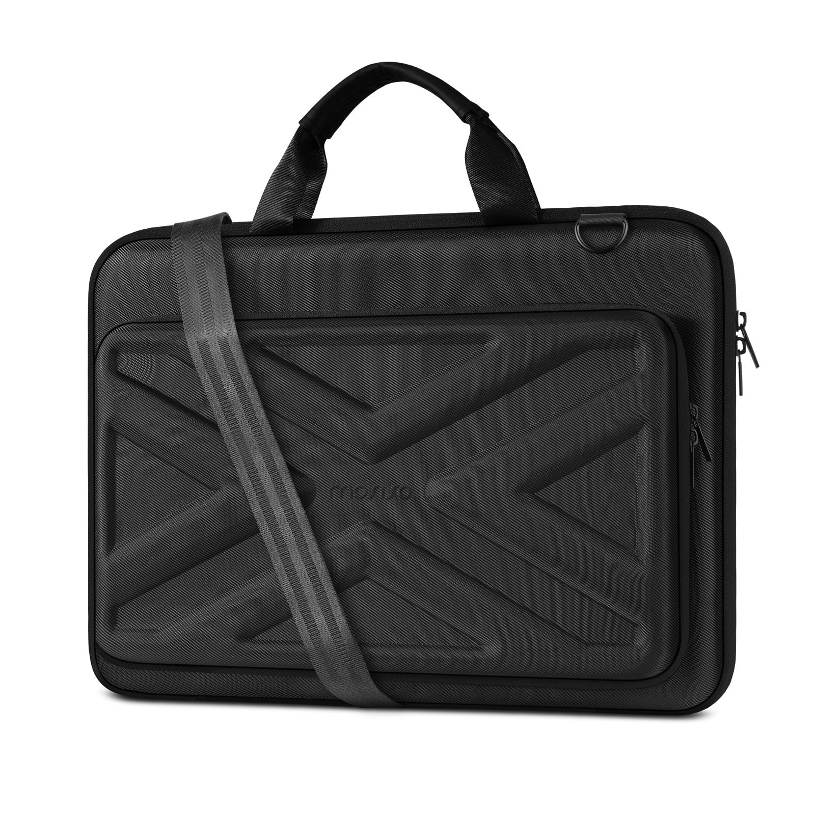 MOSISO Laptop Bag for Men,17-17.3 inch Computer 17.3 inch, Black