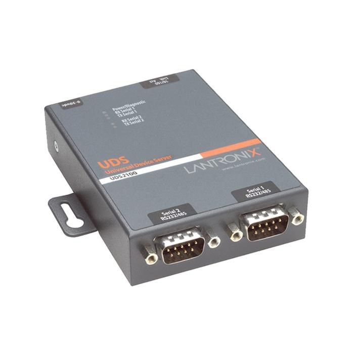 LANTRONIX UD2100002-01 UDS2100 DEVICE SERVER 2 x DB-9 (M), 1 RJ45, 921 KB 10 ~E~