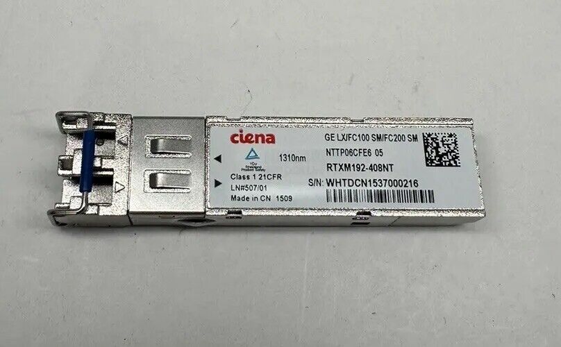 Ciena | NTTP06CFE6 05 | RTXM192-408NT Transceiver Module Used.