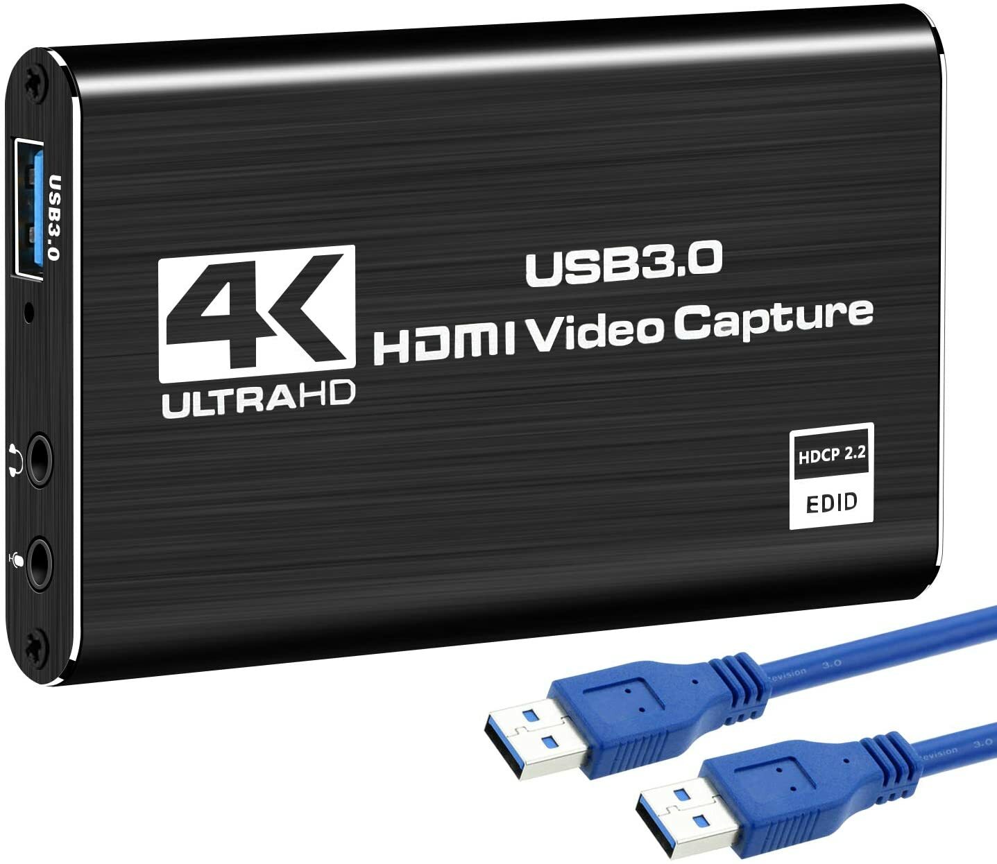 4K Audio Video Capture Card, USB 3.0 HDMI Video Capture Device Full HD