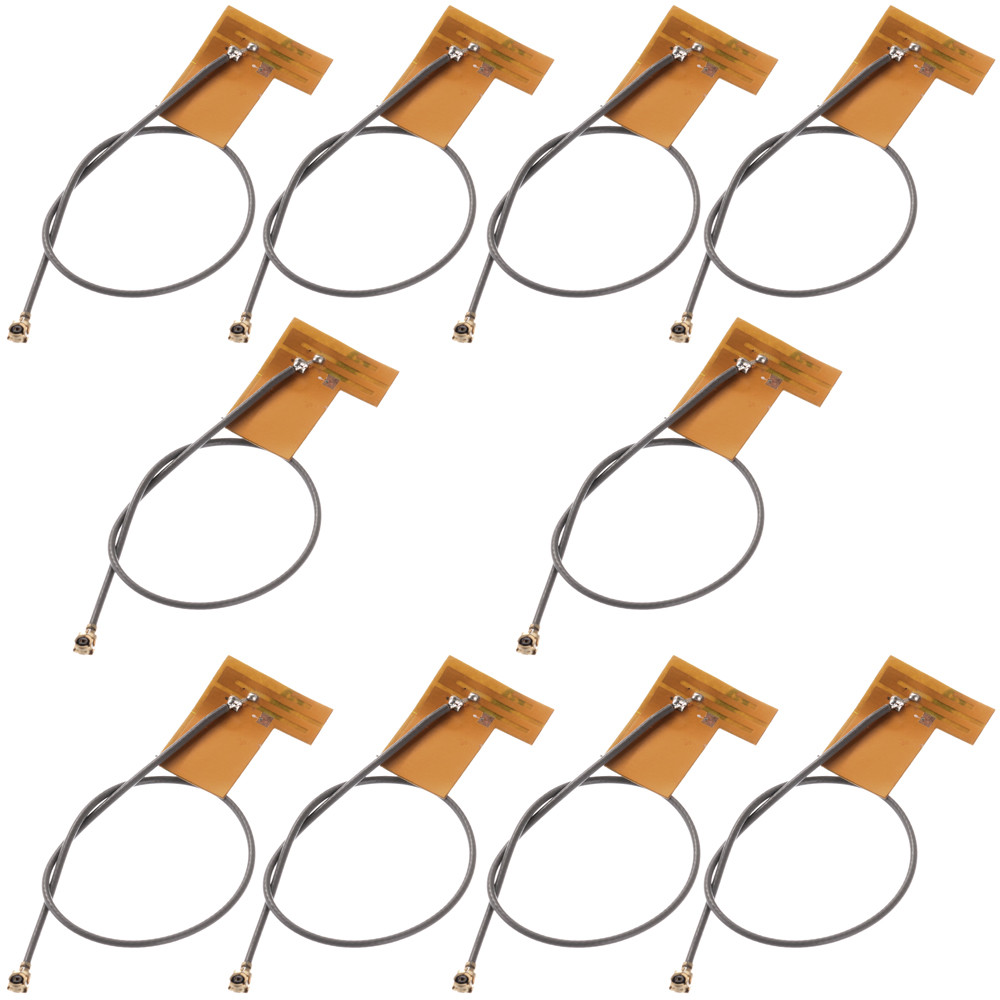 10PCS 2.4G 2.4GHZ PCB Internal Antenna To U.fl IPX Connector Cable 10cm 1.13 NEW