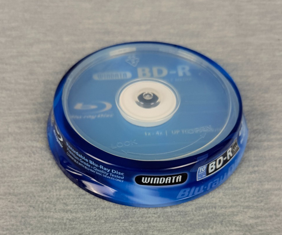 WINDATA 10 Pack Blu-Ray Recordable BD-R 25GB 1x-4x Media Spindle UmeDisc Sealed