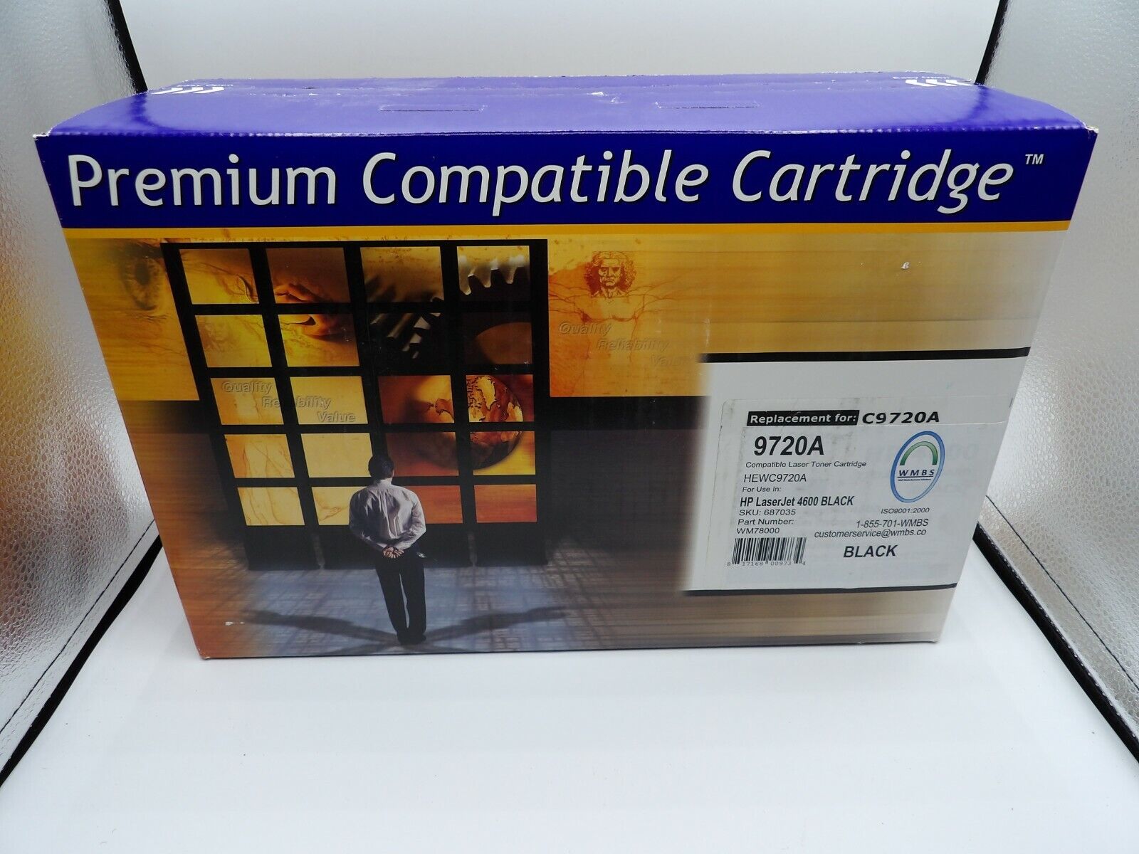 641A Premium Laser Cartridge for HP C9720A Color Laser Jet 4600 Printer Black