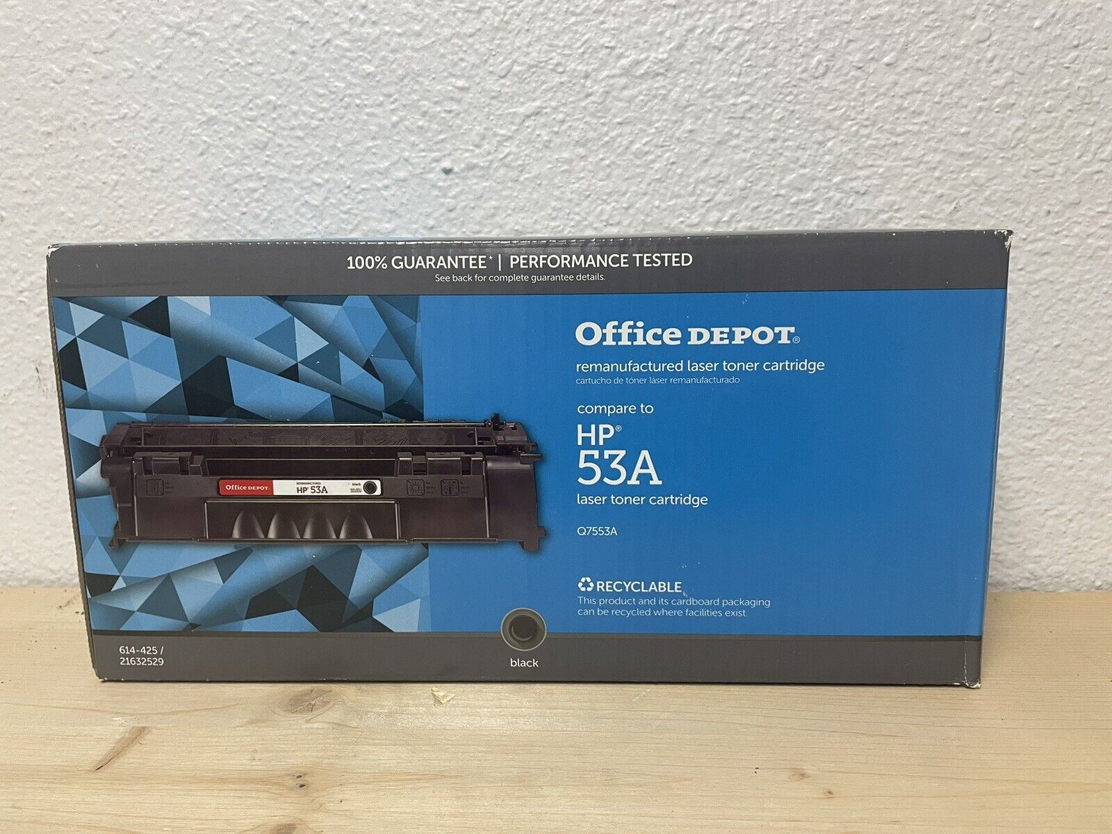 HP Replacement 53A Q7553A LaserJet Reman Toner Cartridge New Sealed