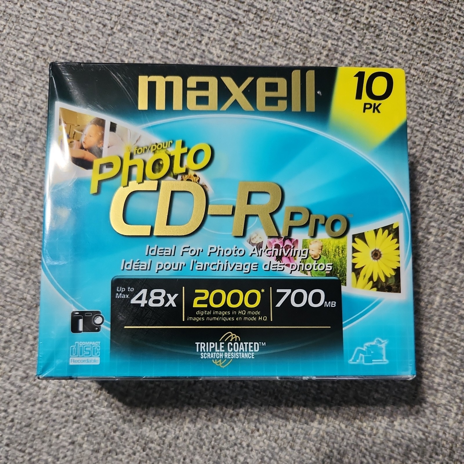 Maxell Photo CD-R Pro 700mb Professional Quality 10 Pack Disc  Brand NEW SEALED