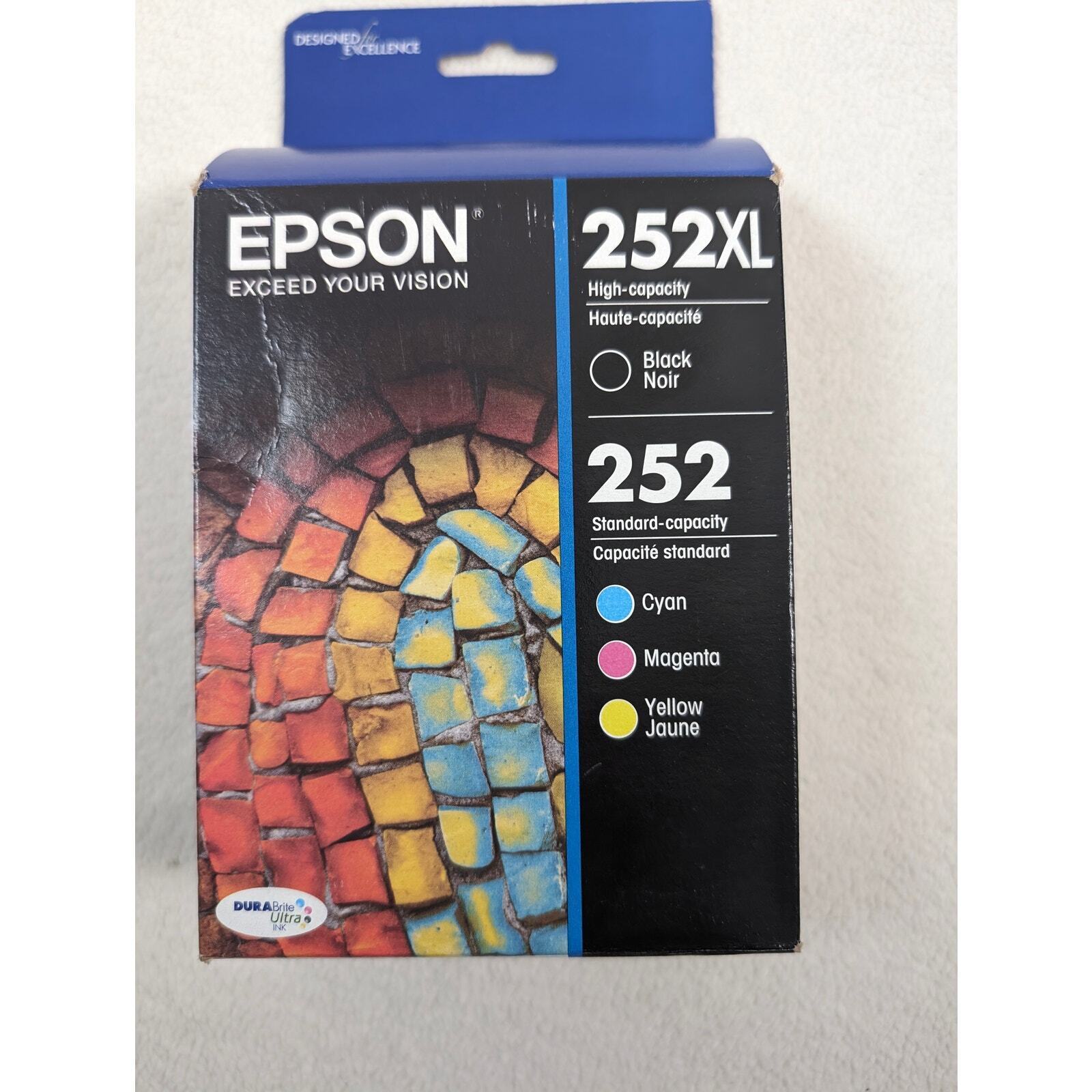 Epson 252XL High-capacity Ink Cartridge Cyan Magenta Yellow Black 