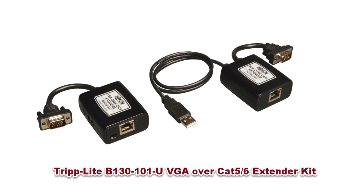 Tripp-Lite B130-101-U VGA Over Cat5/6 Extender Kit Transmitter/Receiver [CTA]