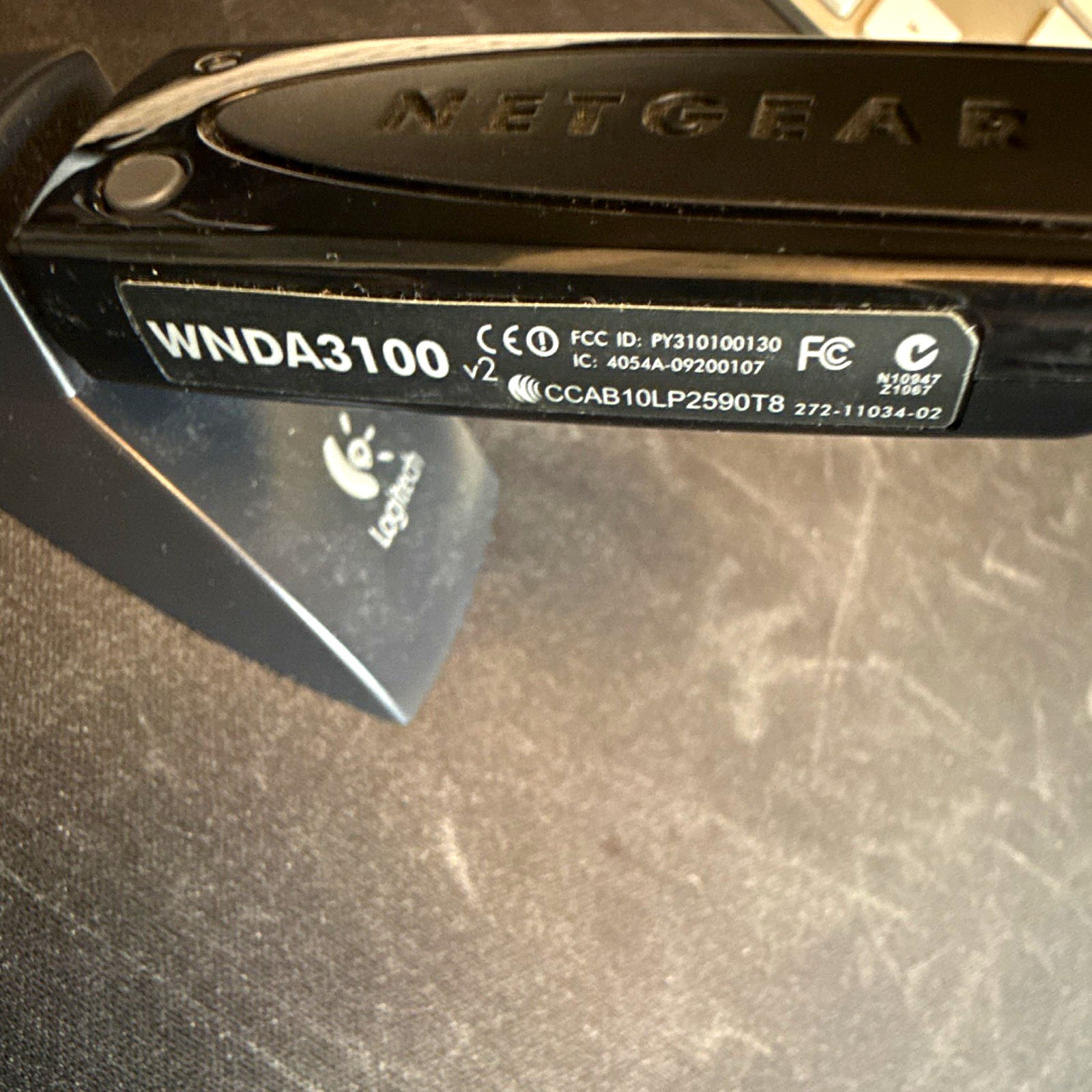NETGEAR WNDA3100 v2 Dual-Band USB 2.0 Wi-Fi Adapter 300 Mbps for PC + Cradle
