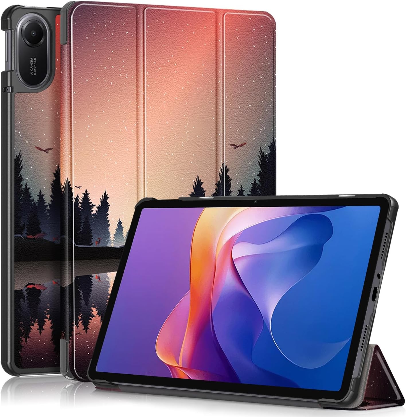 Case for Xiaomi Redmi Pad 2 Tablet 11 inch 2025 Lightweight Hard Shell, Auto Wak