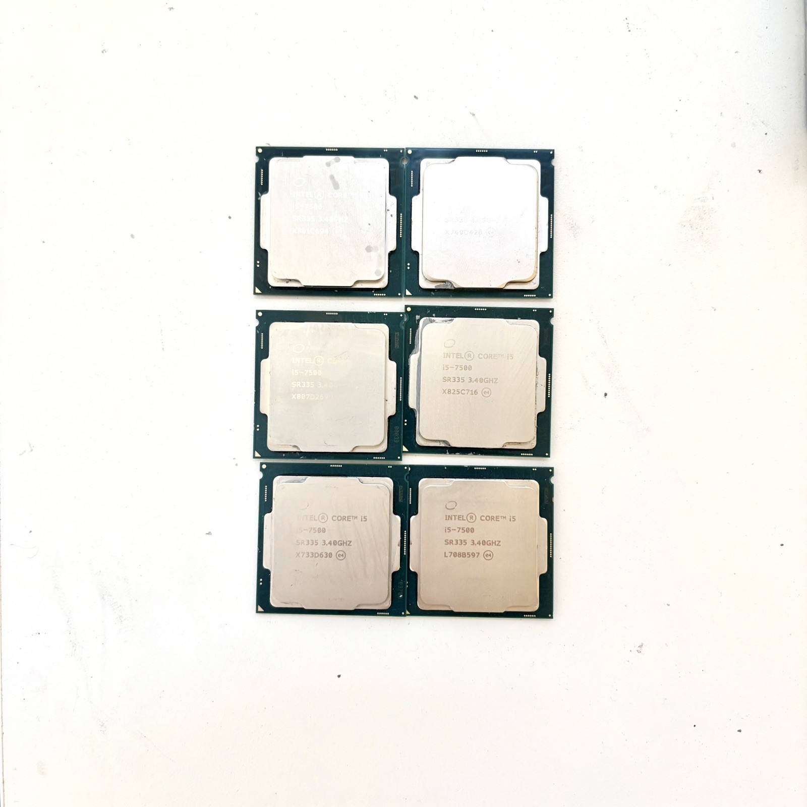 [LOT OF 6] Intel Core i5-7500 Processor (3.40 GHz, 4 Cores/4 Threads, LGA 1151)