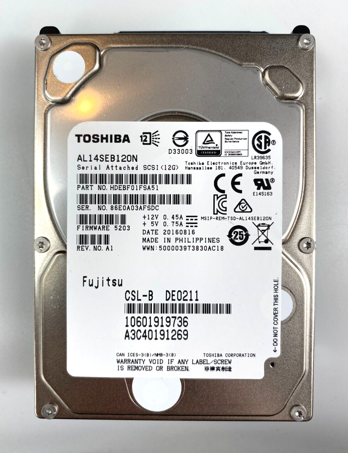 Toshiba AL14SEB120N 1.2TB 2.5\