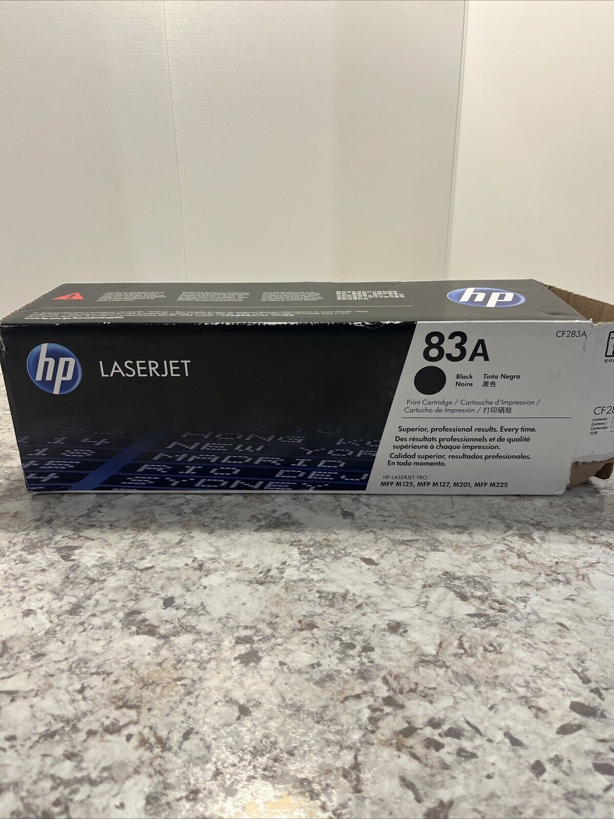 Genuine HP 83A CF283A Laser Jet Toner Cartridge- Open Box. 