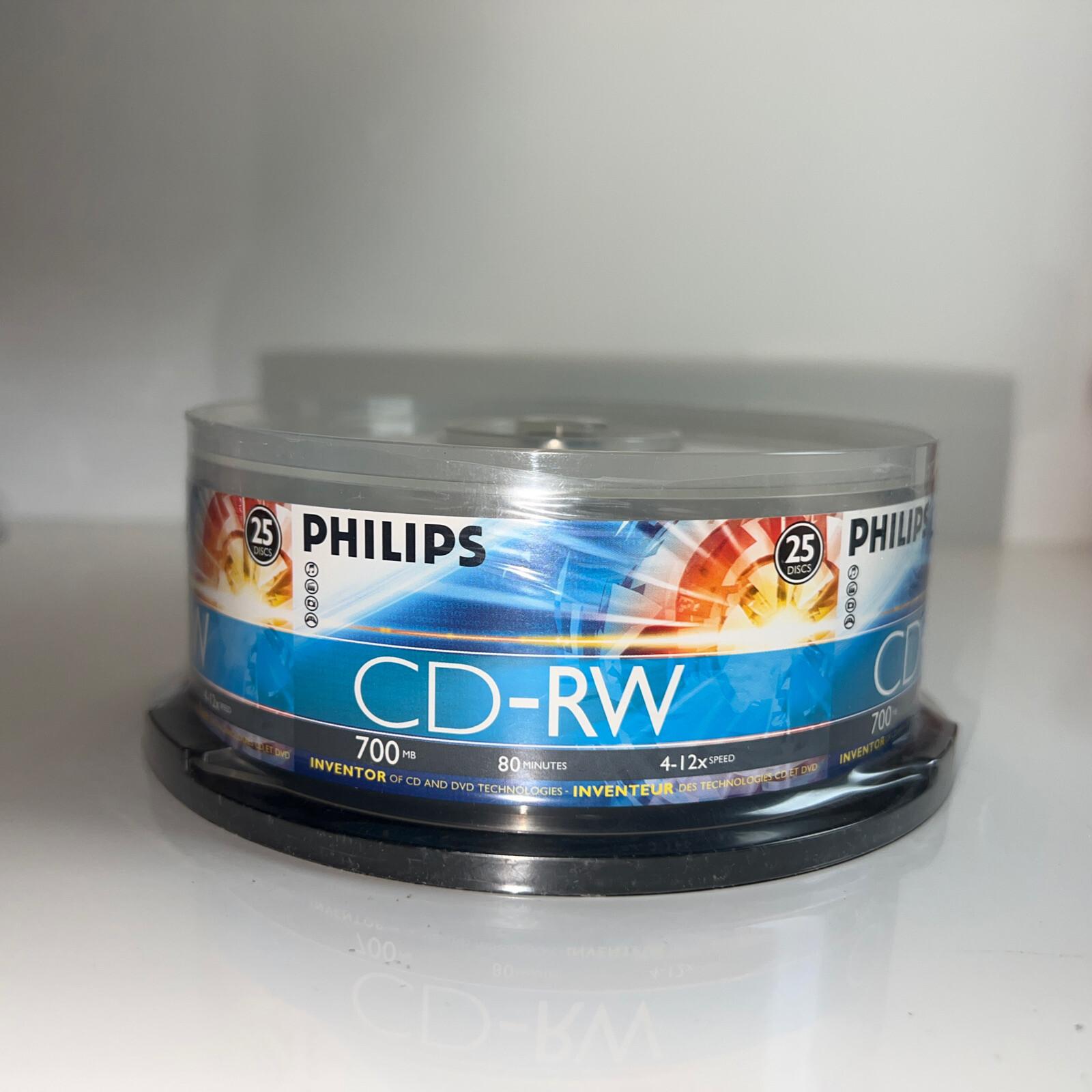 Philips 700MB 80-Minute CD-RWs, 25-ct Spindle