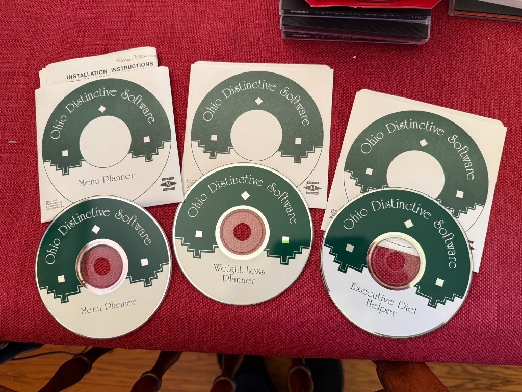 Macintosh Productivity CD's: Menu Planner, Weight Loss Planner & Diet Helper