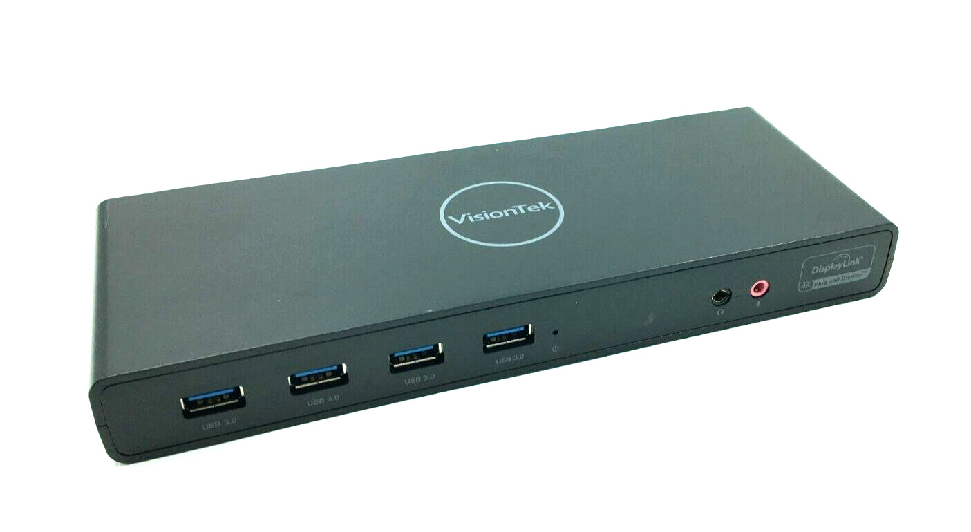 VisionTek VT4000 Dual 4K DisplayLink USB-C Docking Station 901005 | DOCK ONLY