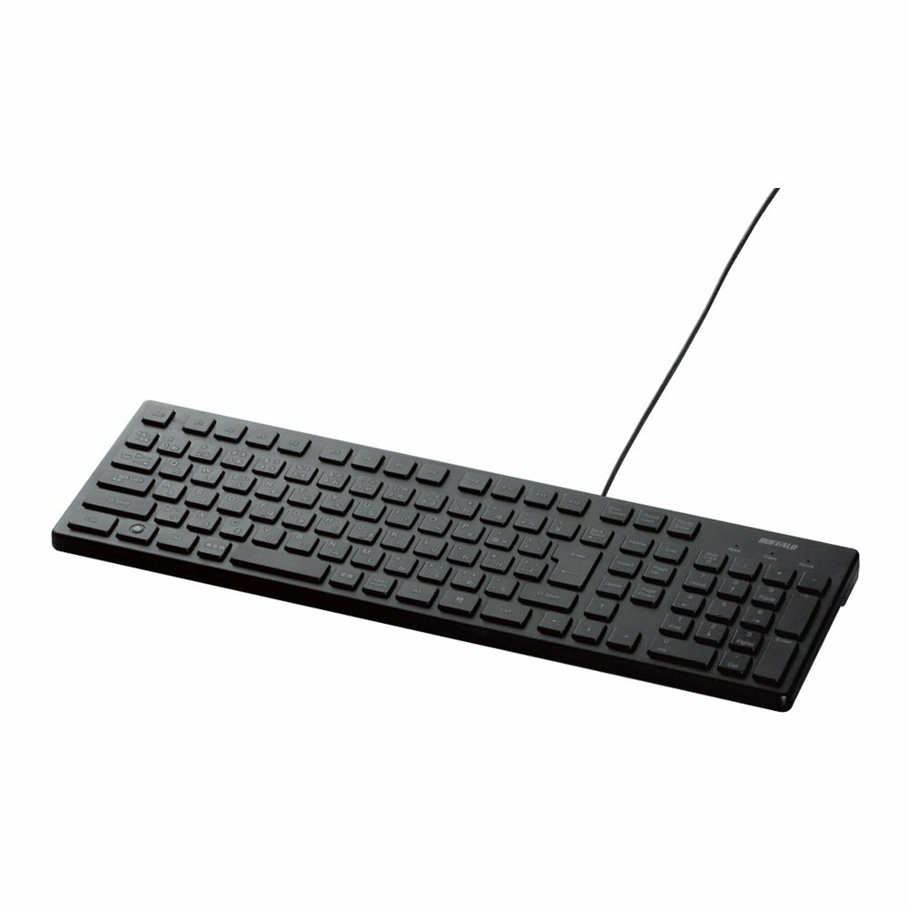 Buffalo USB connection Wired Stylish keyboard bskbu15 Series blk