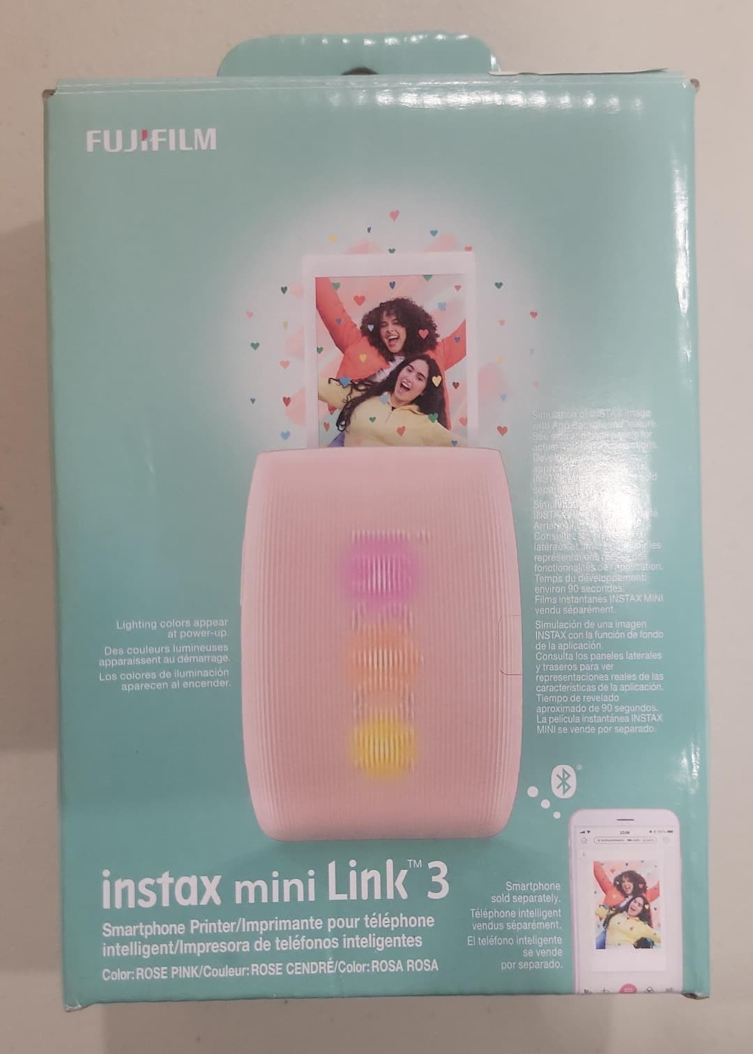 OPEN BOX FUJIFILM Instax Mini Link 3 Smartphone Printer - pink