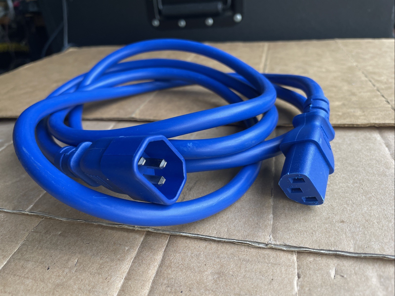 6ft IEC-320 C13 To C14 14AWG Data Center Power Cable Blue