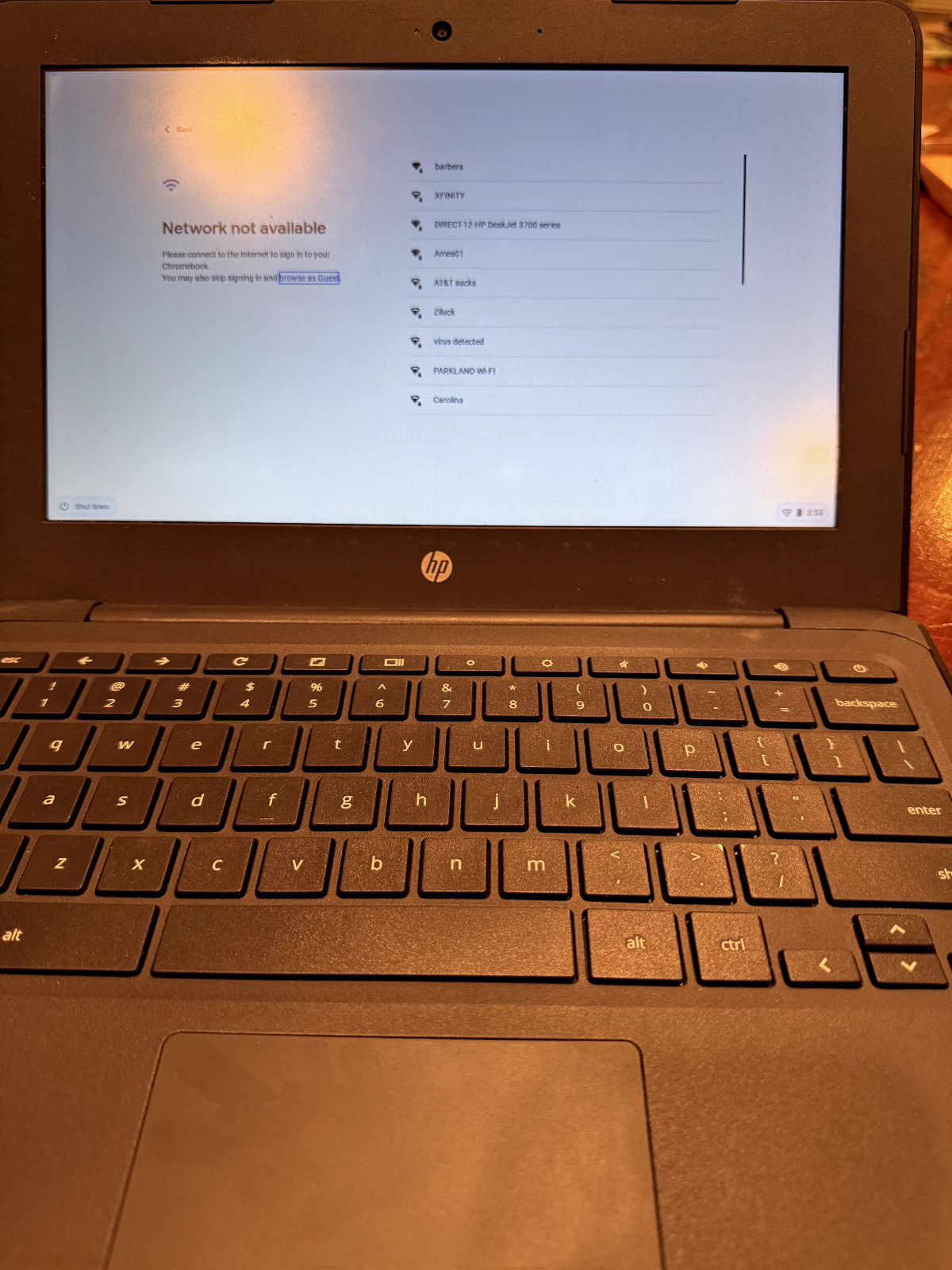 HP 11A G6 EE 11.6" 4GB 16GB SSD Chromebook    *See Photos*  WORKS Good