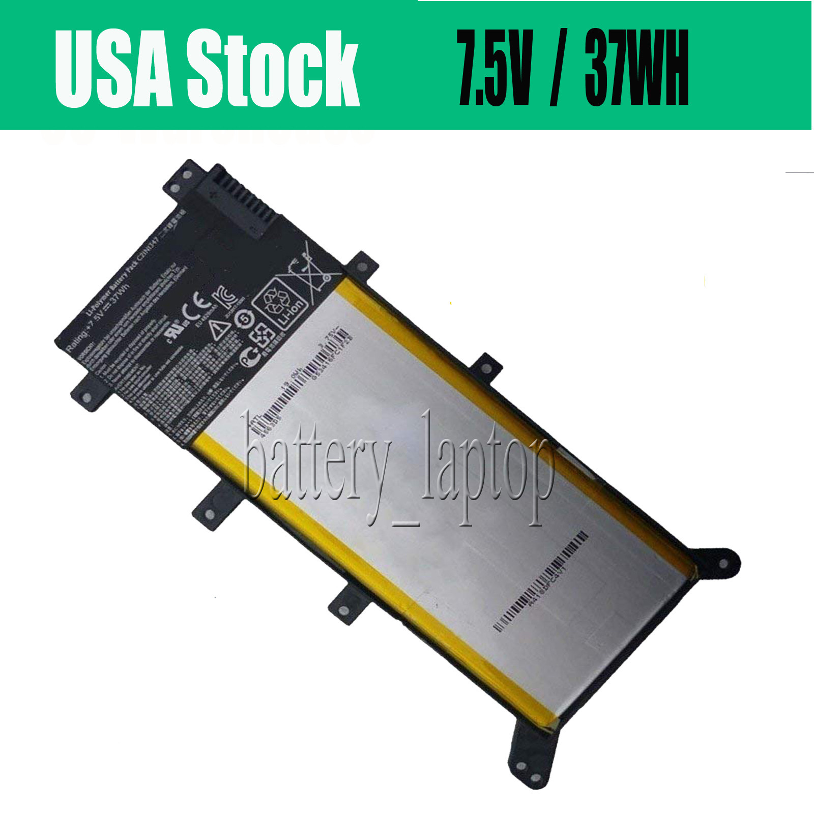New Battery C21N1347 for ASUS X554L X555 X555L X555Y X555LN X555MA Y583L Y583LD
