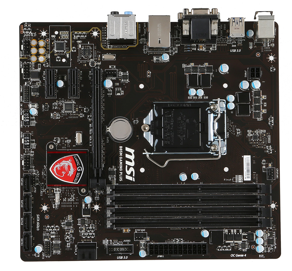 For MSI B85M-GAMING PLUS motheboard B85 LGA1150 DDR3 32G VGA+DVI M-ATX Tested ok
