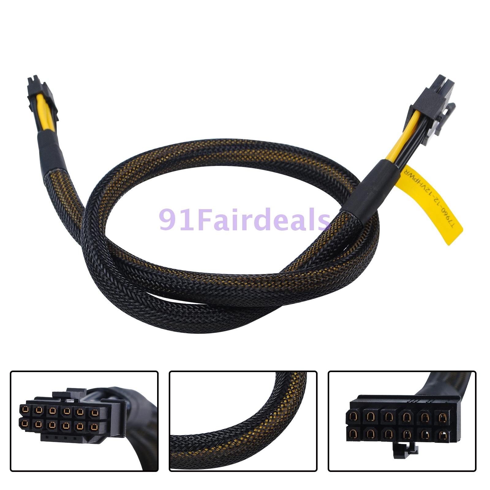 12VHPW 12Pin To 16PIN For DELL T7960 TO Founder RTX4080 RTX400 GPU Power Cable