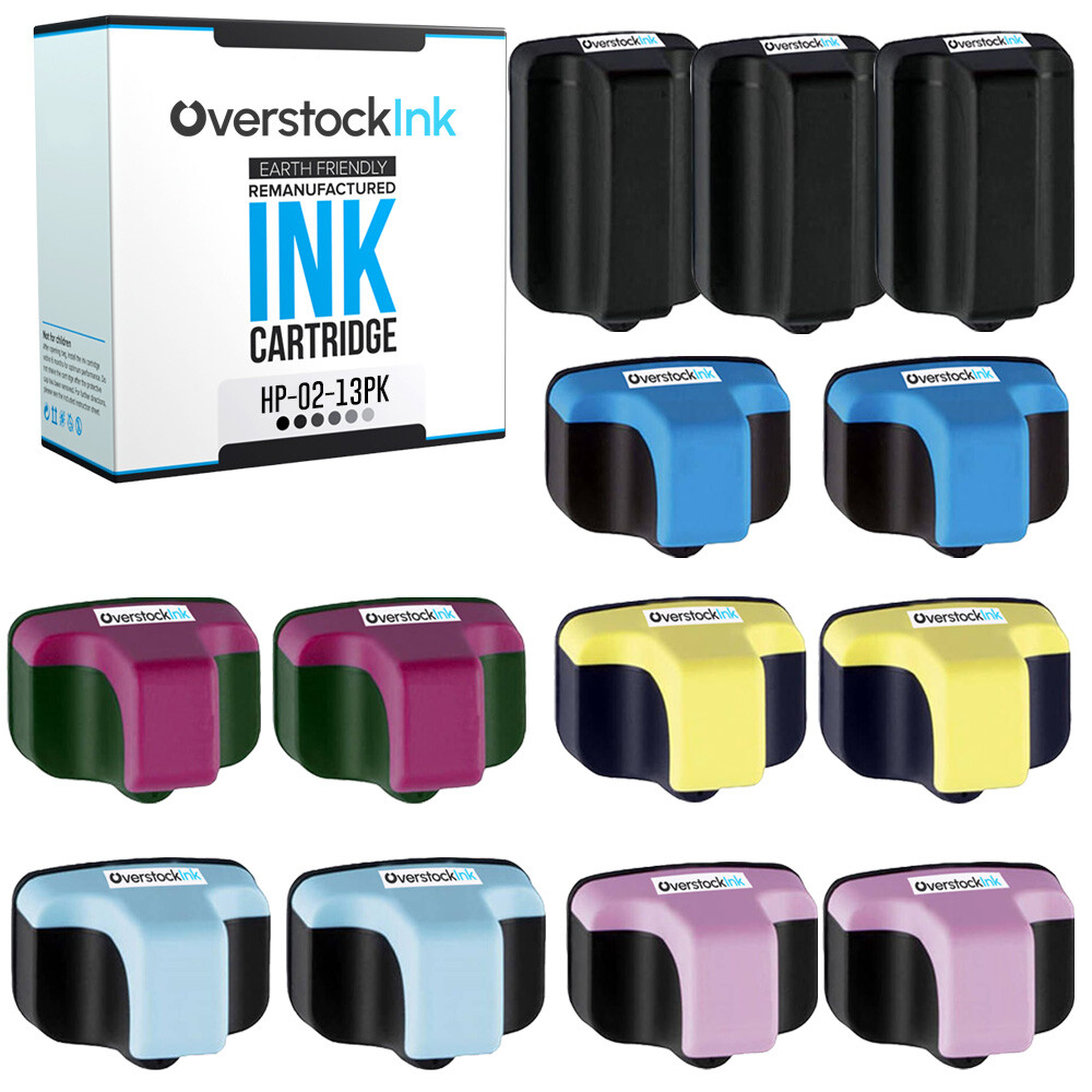 13-Pack Compatible OSI HP Ink 02 Cartridges for HP PhotoSmart C8100 C8150 C8180