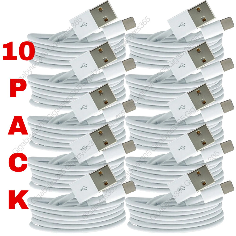 10 Pack Fast Charger Cable Heavy Duty For iPhone 13 12 11 X XR 8 7 Charging Cord