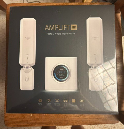 AmpliFi HD WiFi System Ubiquiti Labs Seamless Whole Home Wireless NEW SEALED IOB