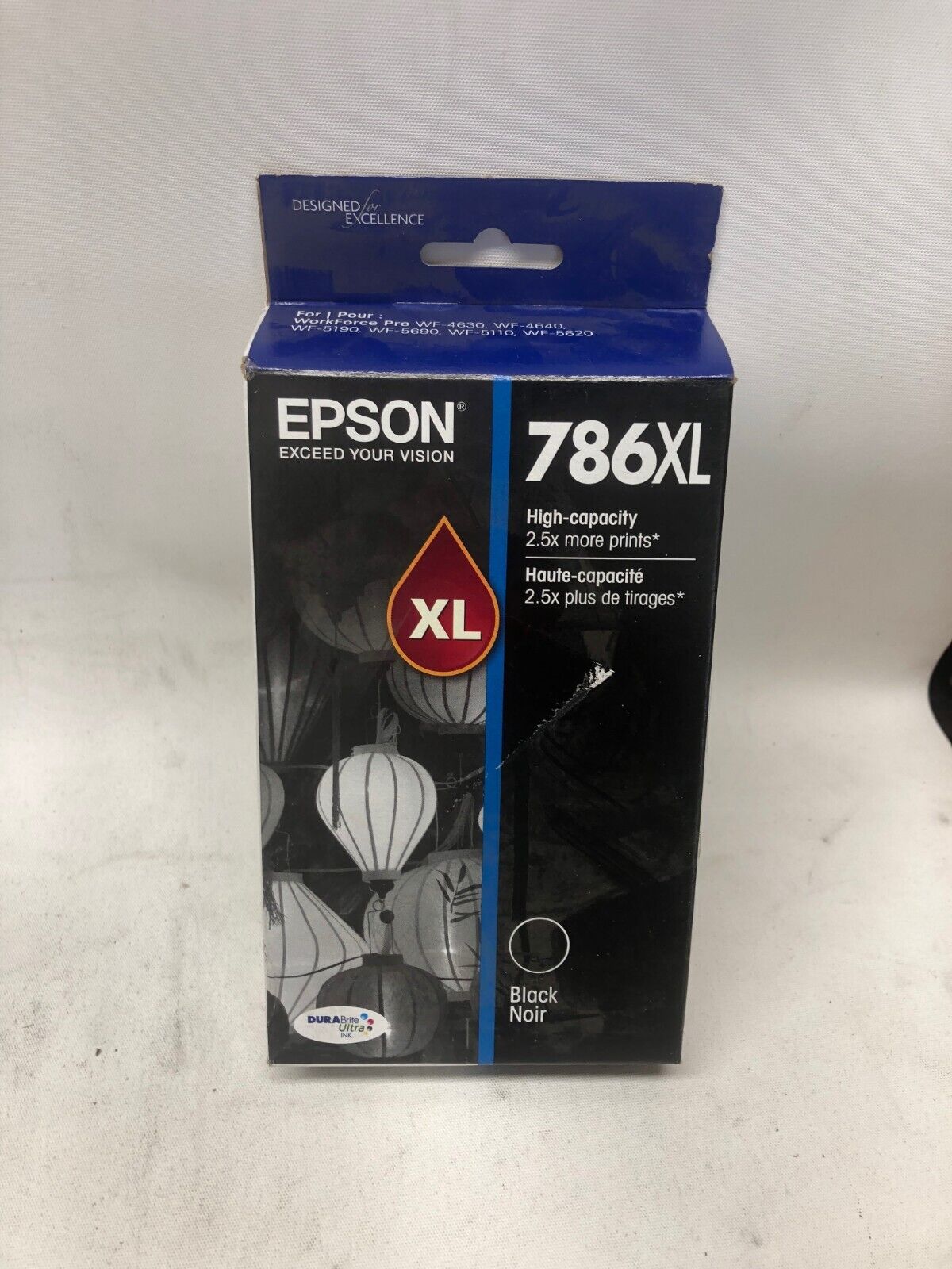 Genuine Epson 786XL DURABrite Ultra 786XL Ink Cartridge - Black Factory Sealed