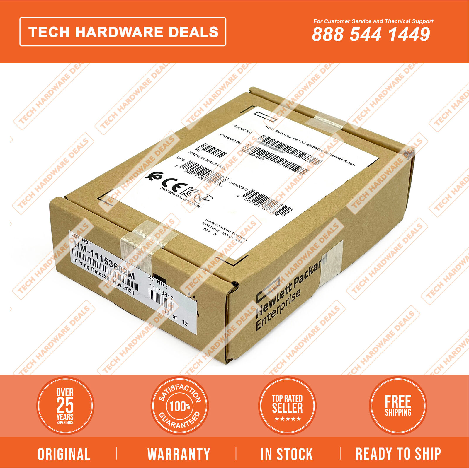 867322-B21  RETAIL BOX HPE Synergy 6810C 25/50Gb Ethernet Adptr