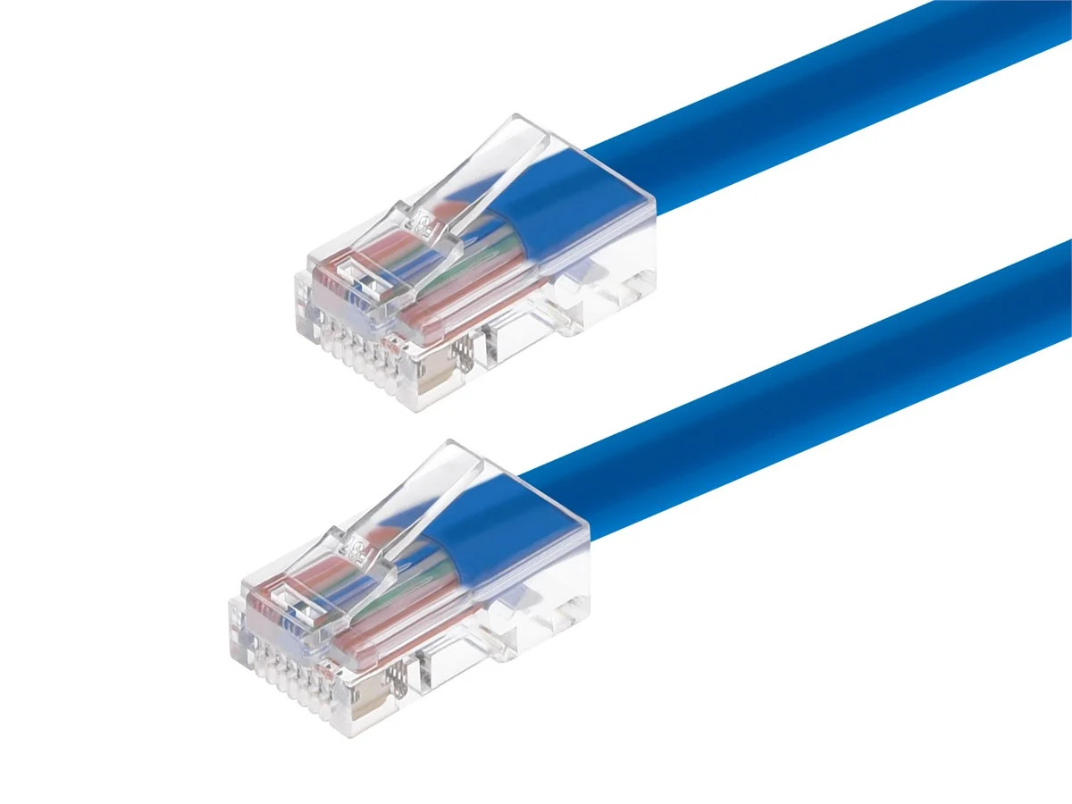 Monoprice Cat5e Ethernet Patch Cable - 1ft - Blue, RJ45, 350Mhz, UTP, 24AWG