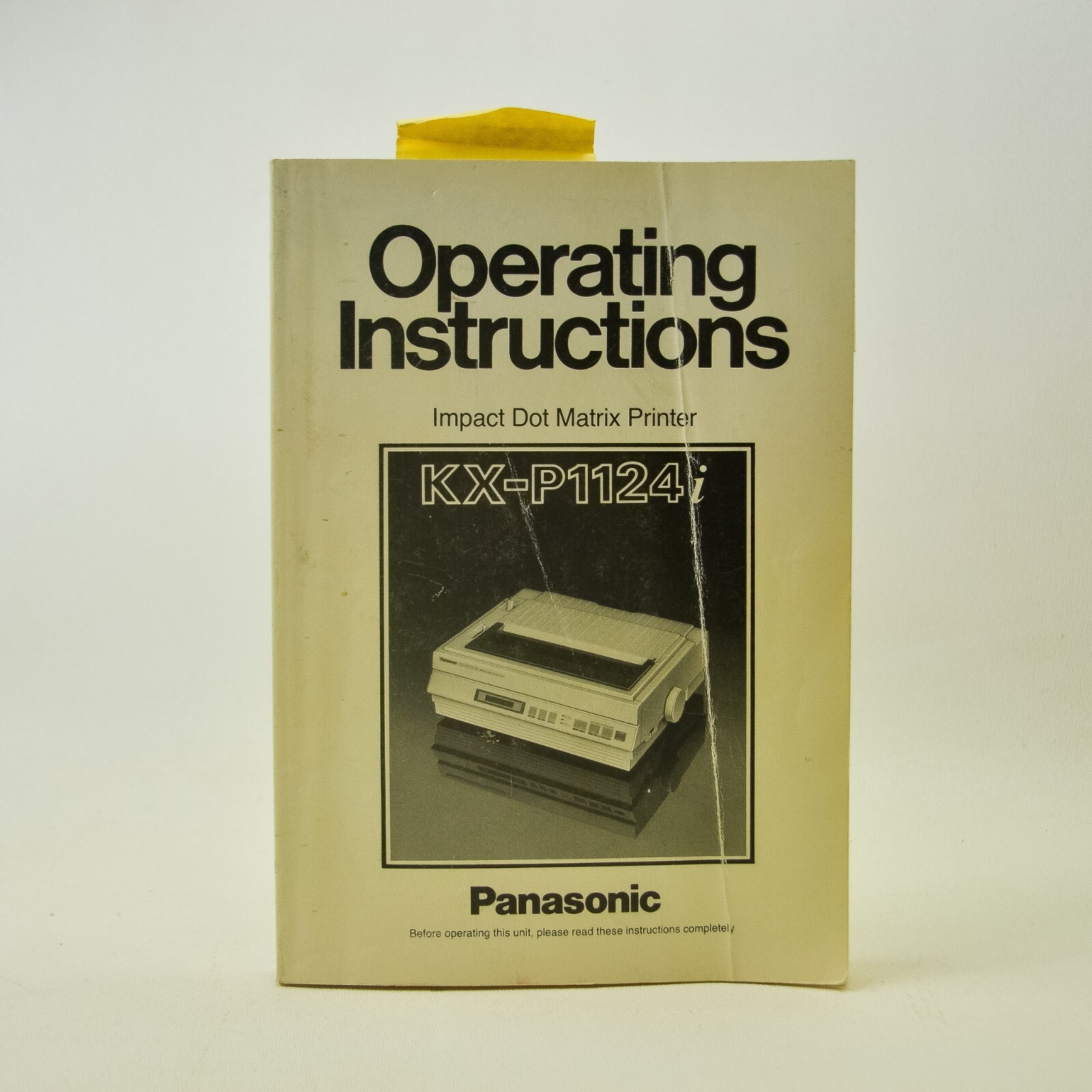 Panasonic KX-P1124 Impact Dot Matrix Printer Operating Instructions Manual