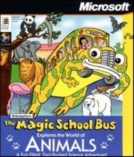 The Magic School Bus Explores The World Of Animals PC CD science creatures game